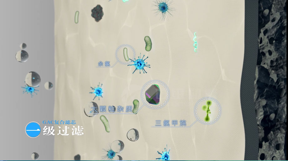 凈水器三維動(dòng)畫案例展示：出水就可以直接喝的反滲透直飲水機(jī)。(圖4)