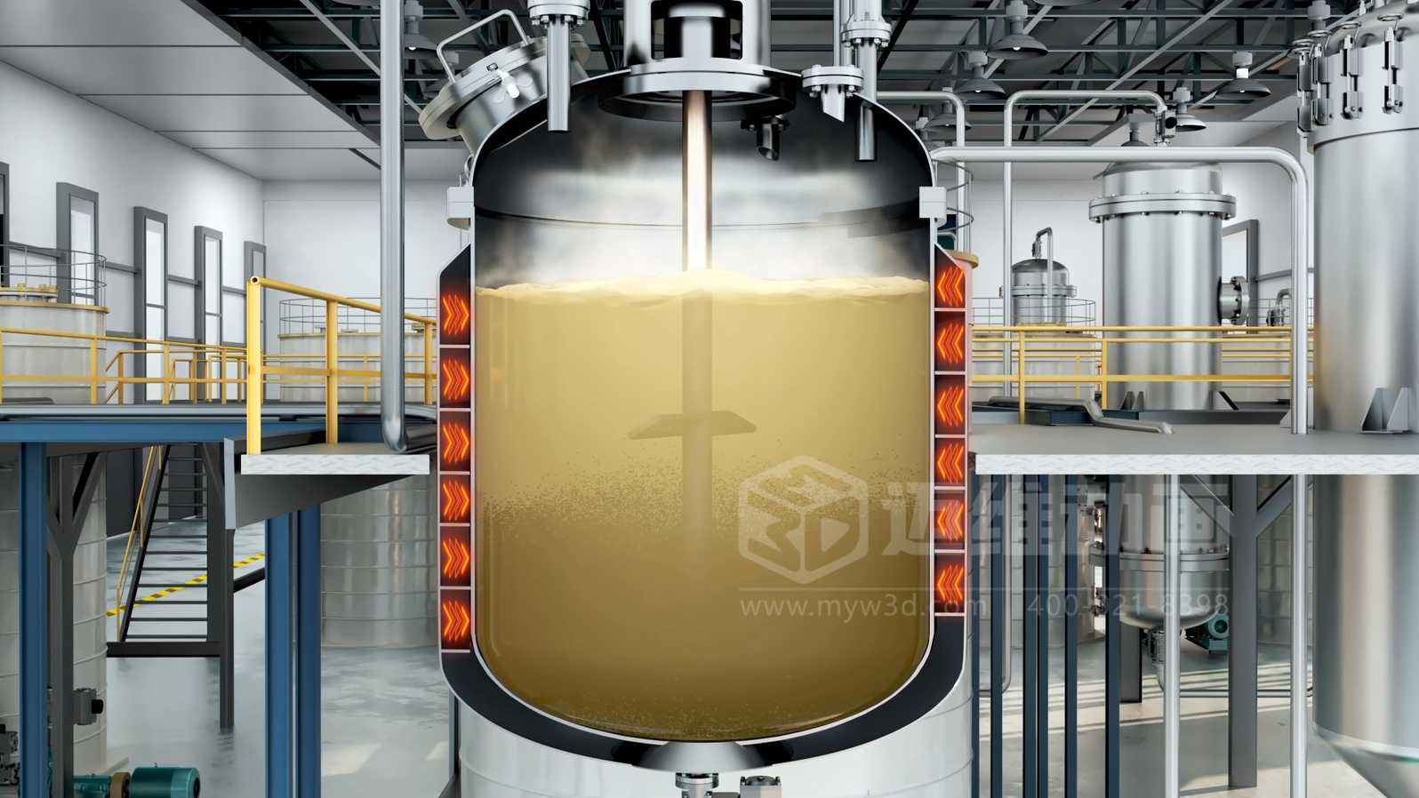 新能源電動汽車電池原料金屬元素生產提取工藝三維動畫展示(圖2)