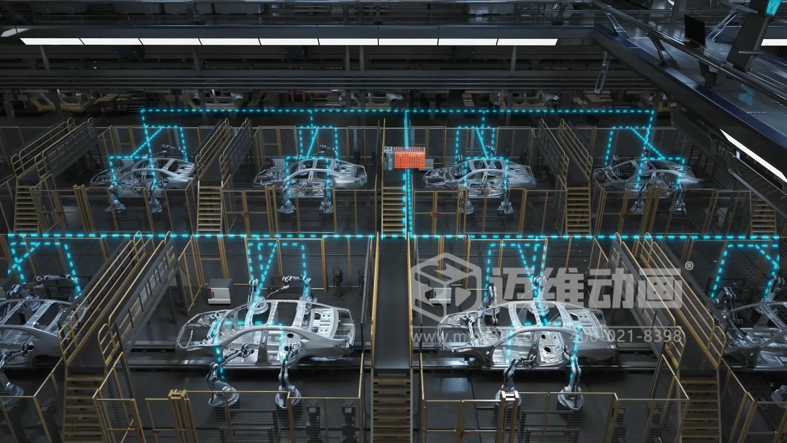 工業(yè)自動化 3D 動畫如何精準(zhǔn)呈現(xiàn)？邁維動畫為可編程邏輯控制器打造爆款產(chǎn)品動畫宣傳片(圖4)