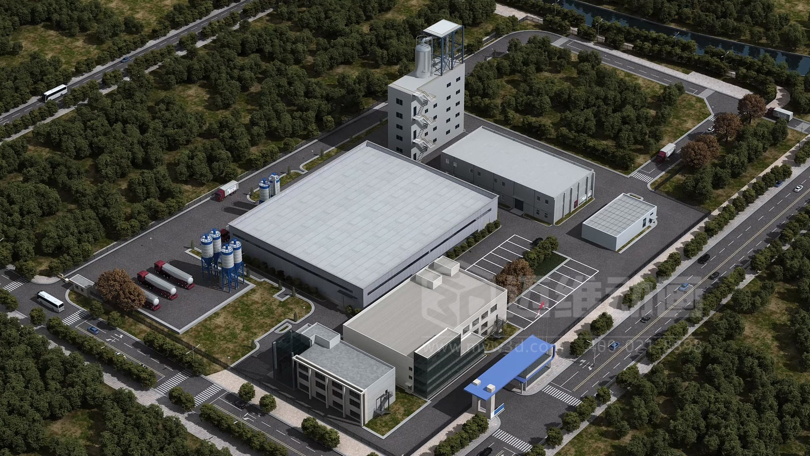 飛灰水洗資源化處理工藝三維動畫(圖1)