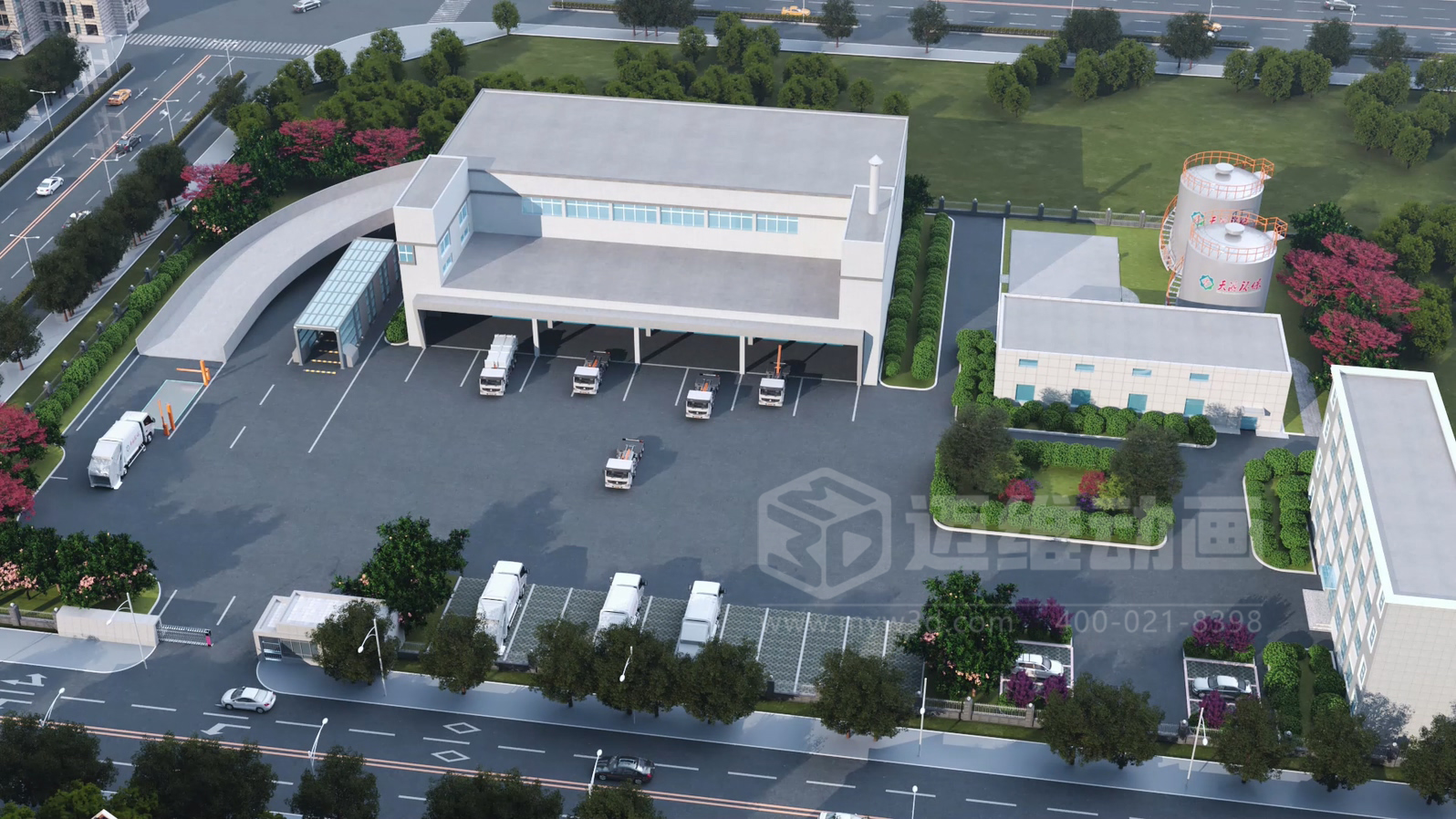 環(huán)衛(wèi)一體化處理工藝三維動畫(圖1) 環(huán)衛(wèi)一體化處理工藝三維動畫(圖1)