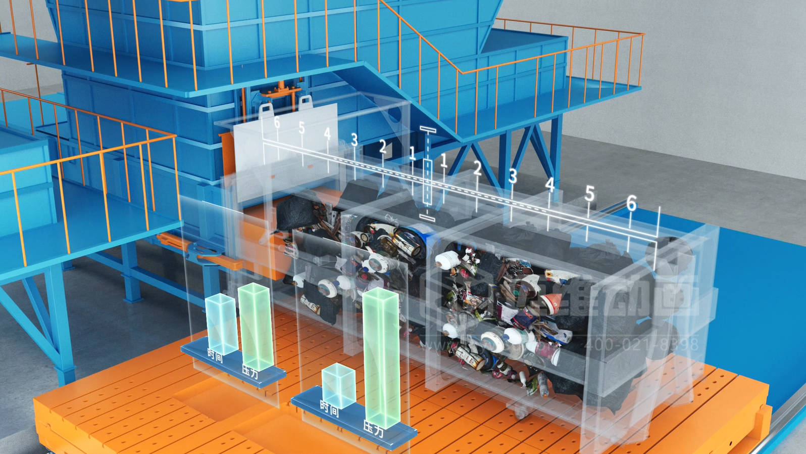 環(huán)衛(wèi)一體化處理工藝三維動畫(圖4) 環(huán)衛(wèi)一體化處理工藝三維動畫(圖4)