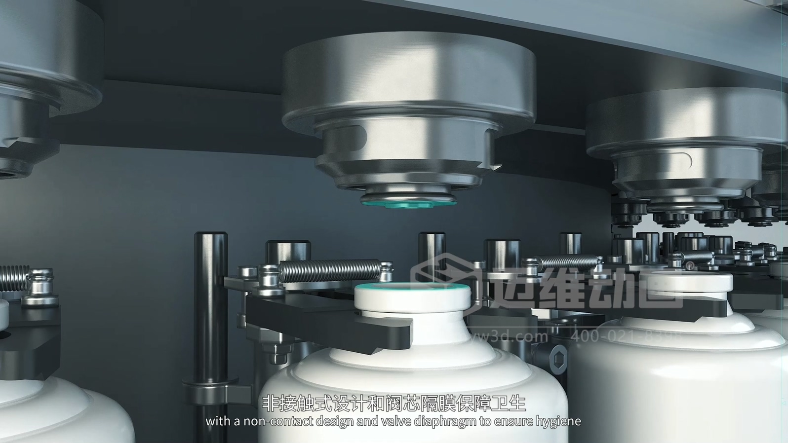 灌裝機生產線三維動畫(圖3) 灌裝機生產線三維動畫(圖3)