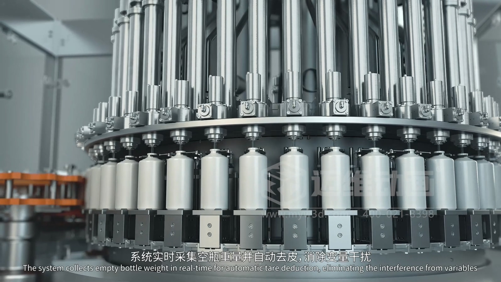 灌裝機生產線三維動畫(圖4) 灌裝機生產線三維動畫(圖4)