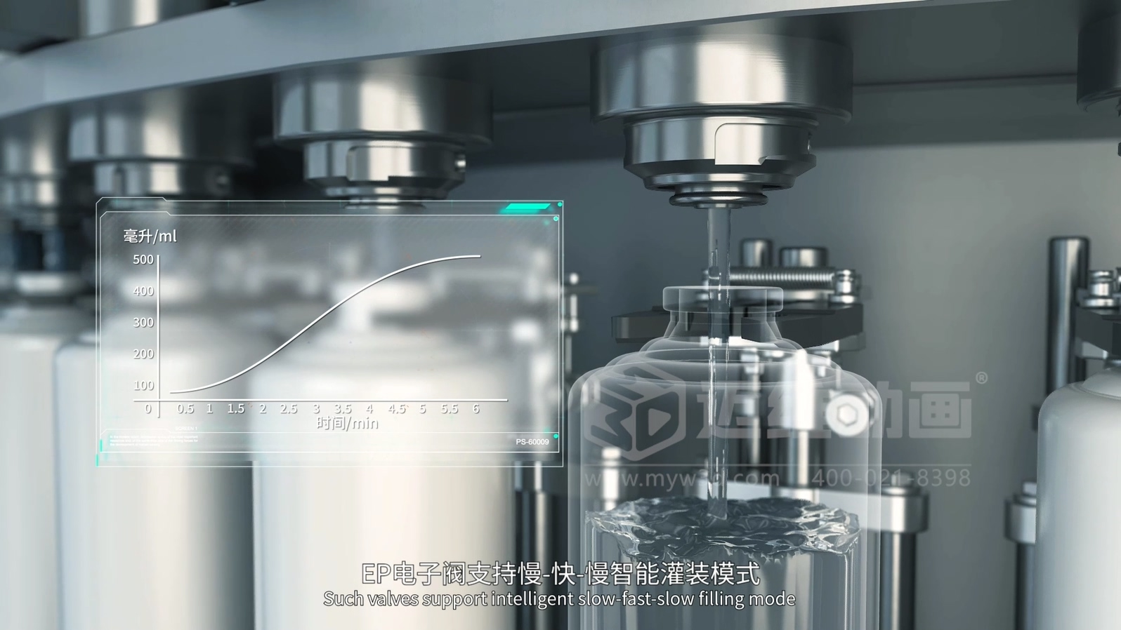 灌裝機生產線三維動畫(圖5) 灌裝機生產線三維動畫(圖5)