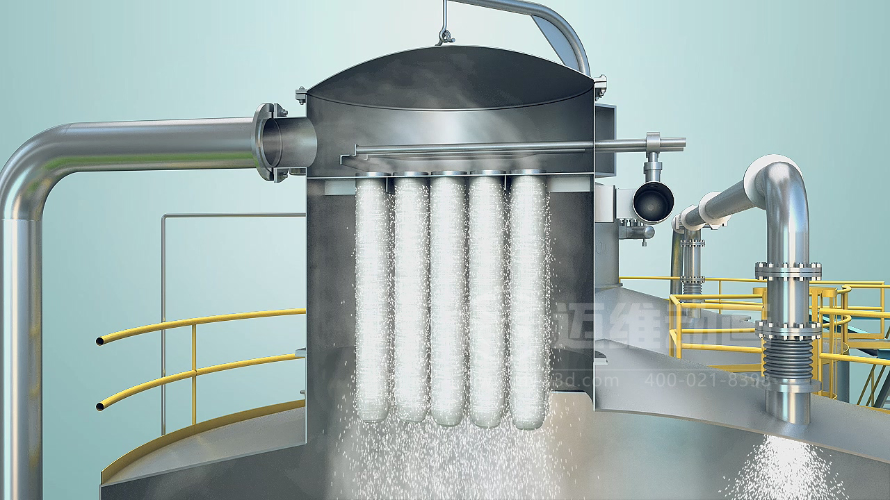 粉粒體物料處理系統三維動畫(圖2)